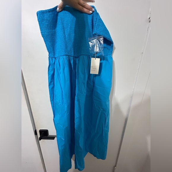 Target “A New Day” blue strapless dress size Large - Picture 1 of 3